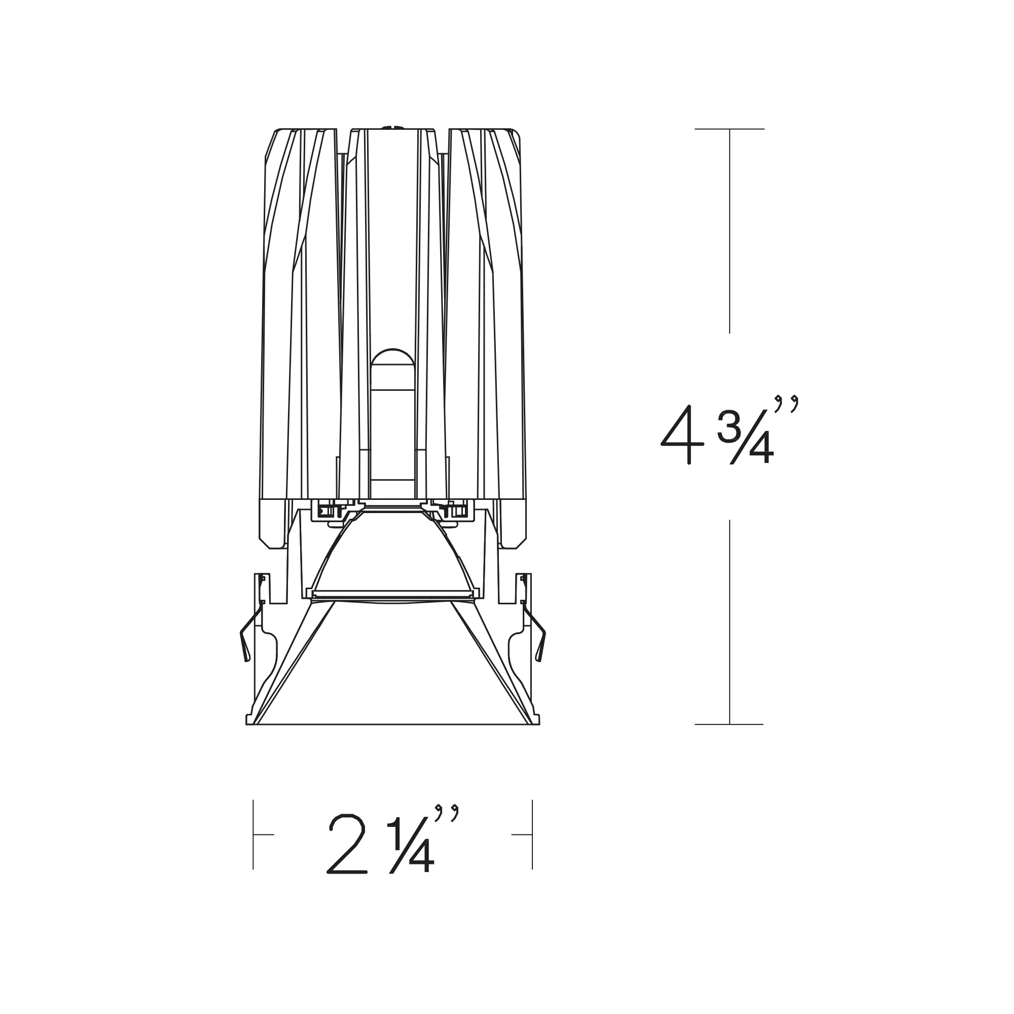 FQ 2″ Downlight Trimless Square