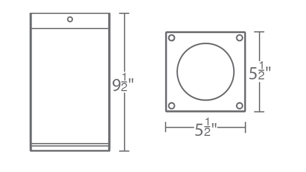 Cube Architectural 6" Ceiling Mount
