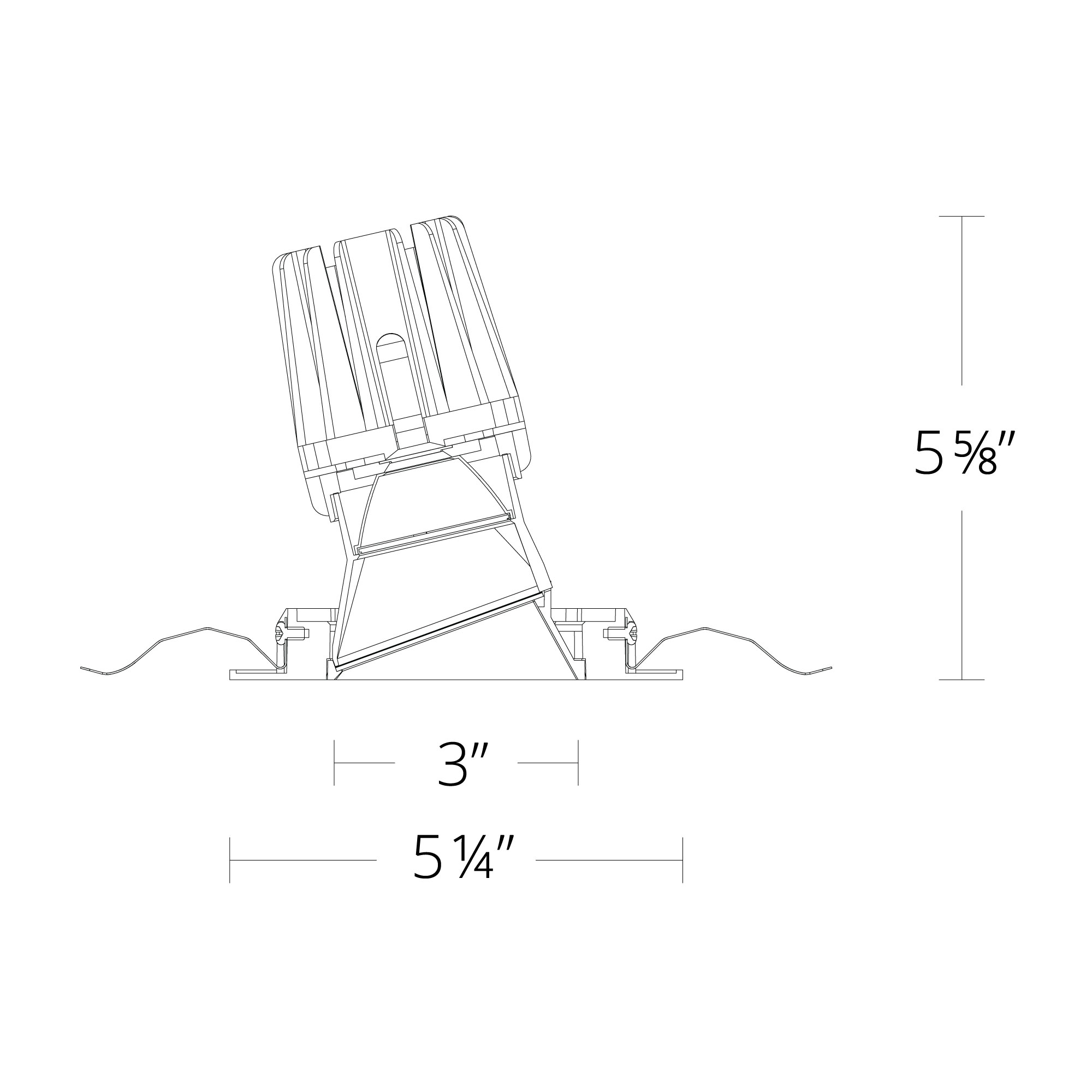 FQ 4″ Wall-Wash Trimmed Square