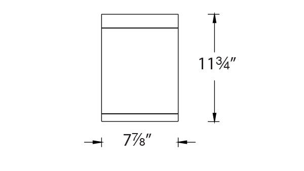 Tube Architectural 8" Ceiling Mount