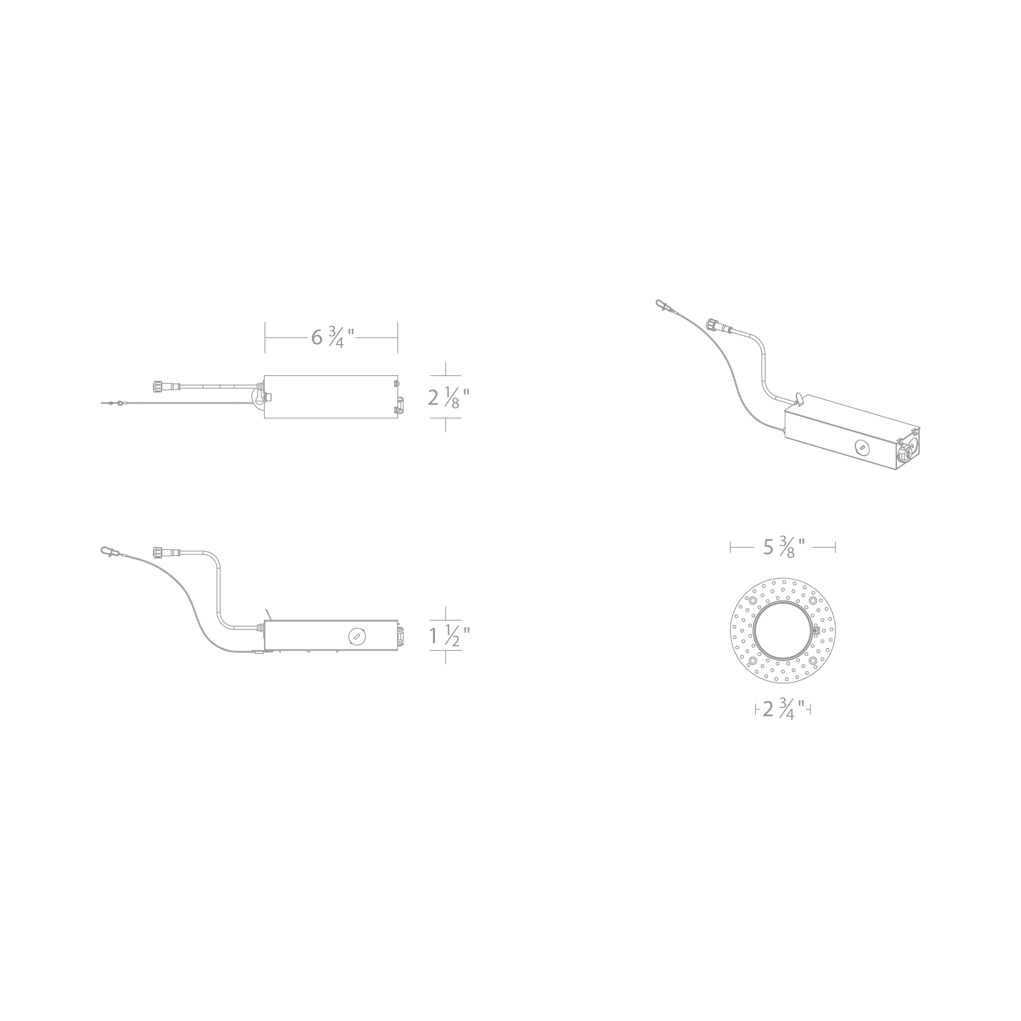 FQ 2″ Tunable White Remodel Housing Trimmed / Trimless Non-IC