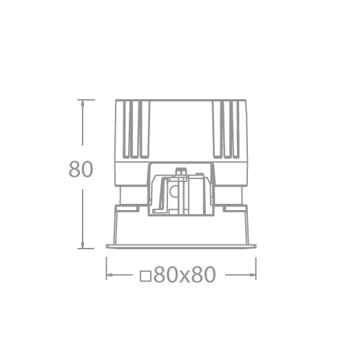 VOLTA 2/3" Tunable White Fixed Square
