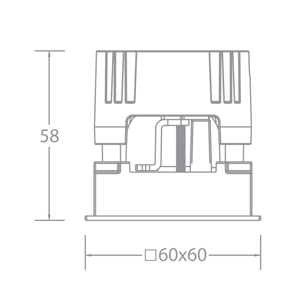 VOLTA 2/3" Tunable White Fixed Square